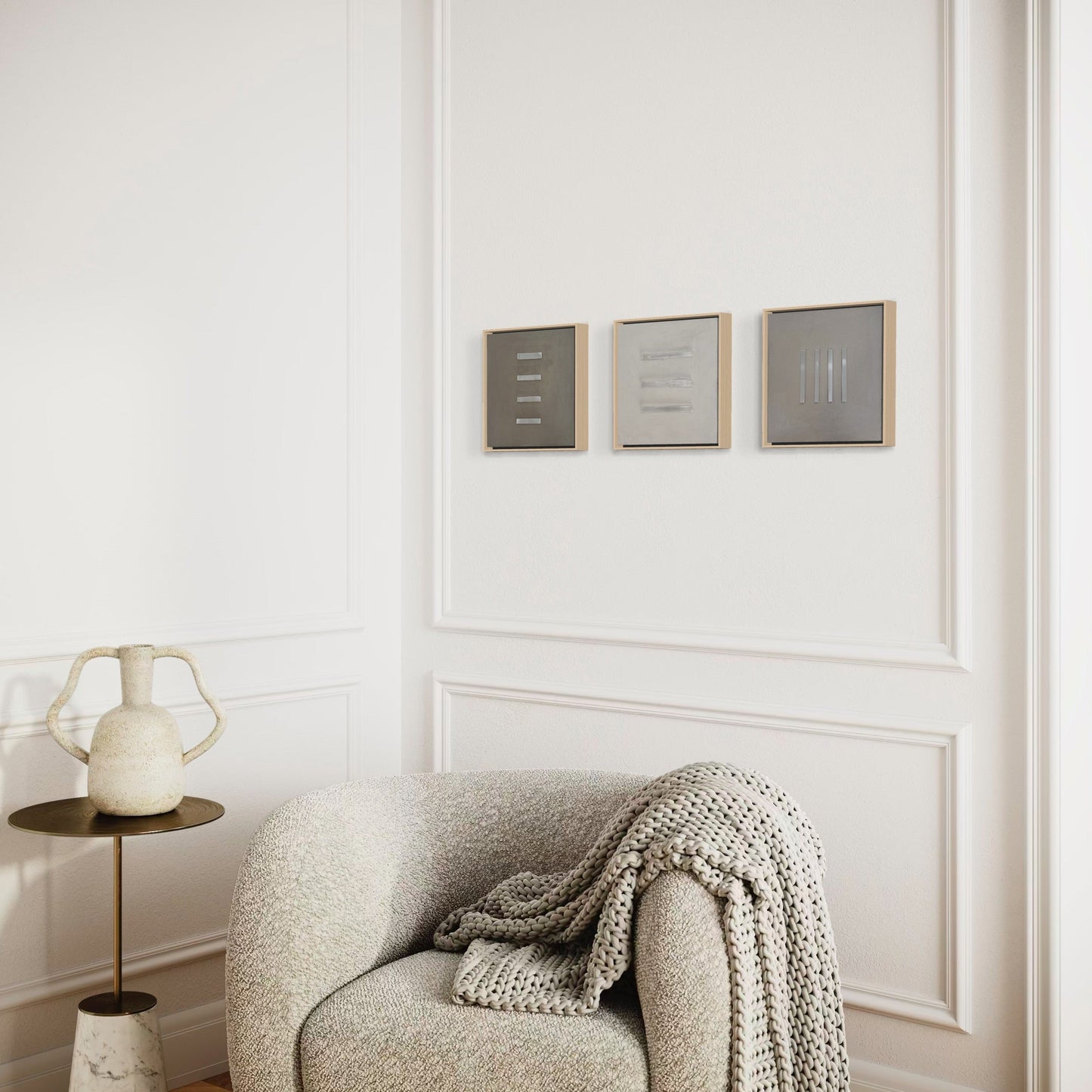 Alignment n.05, n.07, n.09 - 10” x 10” (25cm x 25cm)