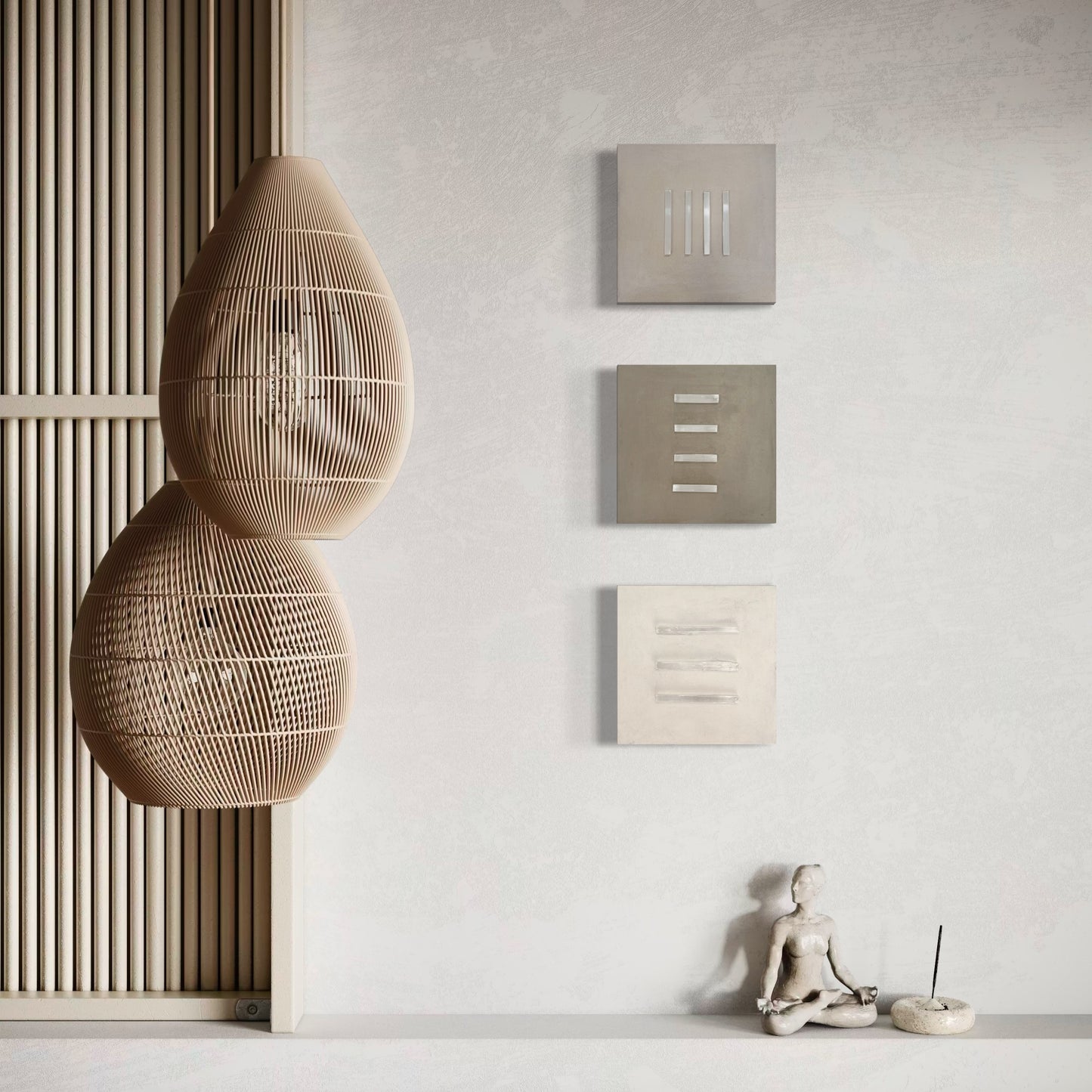 Alignment n.05, n.07, n.09 - 10” x 10” (25cm x 25cm)